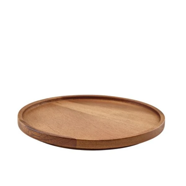 Akazienholz Präsentationsteller 20,5 cm Genware WPPR21 by Genware color Svart