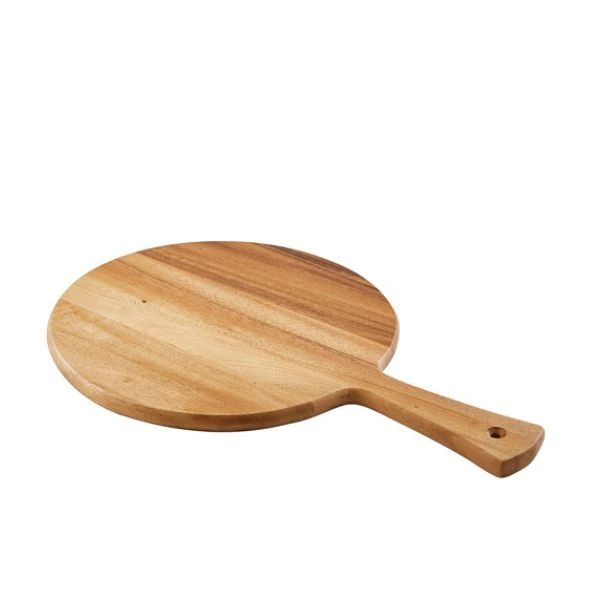 GenWare Pizzabrett aus Akazienholz 28 cm Durchmesser WPB28 by Genware color Svart