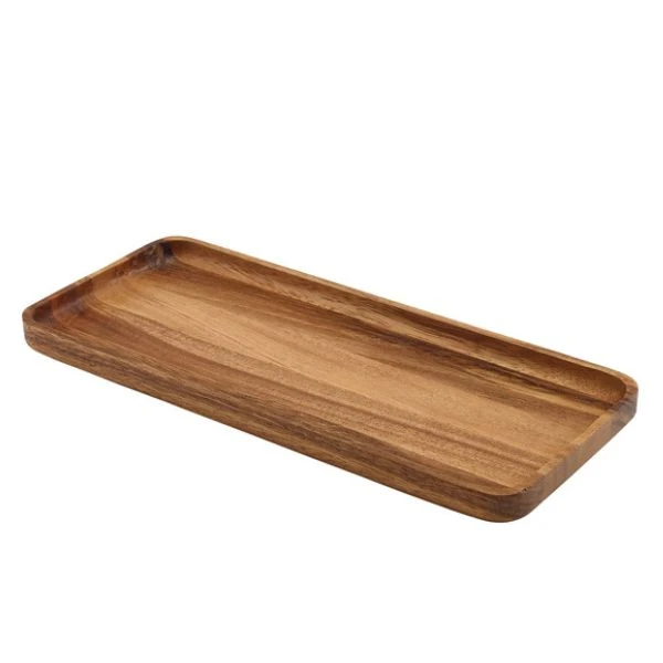 Akazienholz Serviertablett Rechteckig 30 x 13 cm Genware WRT3013 by Genware color Trä