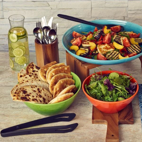 Akazienholz Servierbrett 38 x 15 x 2 cm Genware WPB3815 by Genware color Svart