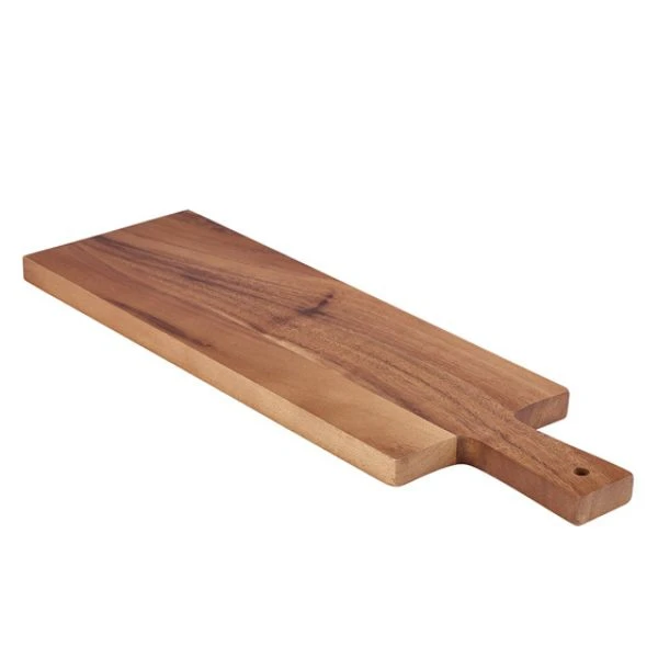 Genware Servierbrett aus Akazienholz 50 x 15 x 2 cm WPB5015 by Genware color Svart
