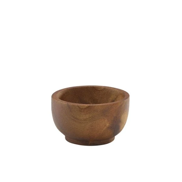 Genware Dipschale aus Akazienholz 6 cl WDP6 by Genware color Svart