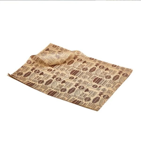 Fettabweisendes Papier mit Steak-House-Design 25 x 35 cm Genware PN1487SH by Genware color Svart