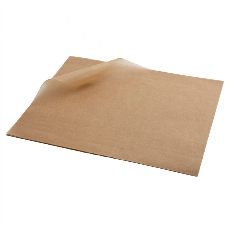 Fettdichtes Papier Braun 25 x 35 cm – 1000 Stk. PN0829L by Genware color Svart