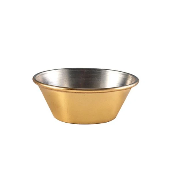 GenWare Vergoldetes Ramekin 43 ml / 1,5 oz RAMST115GD by Genware color Svart