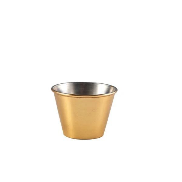 GenWare Vergoldetes Ramekin 71 ml / 2,5 oz RAMST2GD by Genware color Svart
