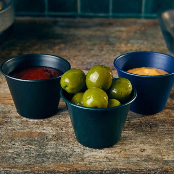 Metallic Green Ramekin 71ml/2.5oz von GenWare RAMST2MTGR by Genware color Svart