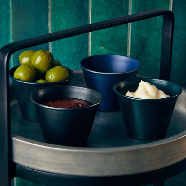 GenWare Metallic Blue Ramekin 71 ml RAMST2MTBL by Genware color Svart