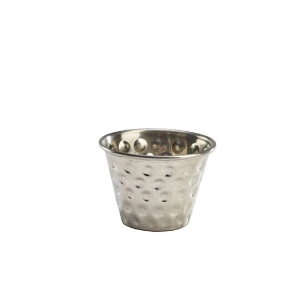GenWare Gehämmertes Ramekin aus Edelstahl 71ml/2.5oz RAMSTH2 by Genware color Svart