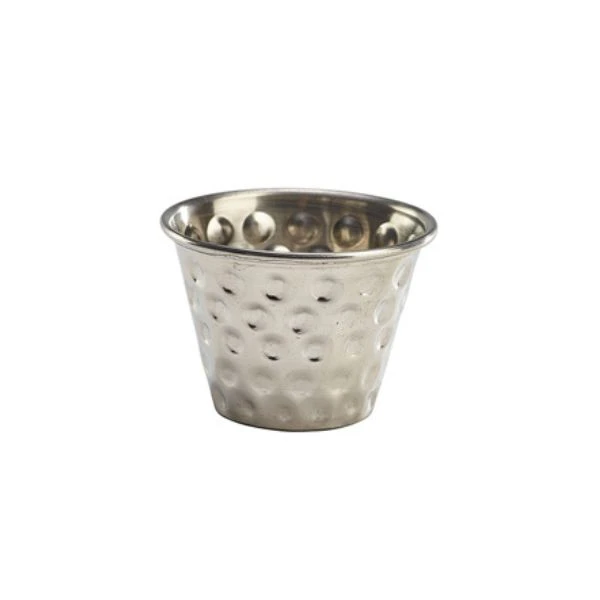 GenWare Gehämmertes Ramequin aus Edelstahl 114ml/4oz RAMSTH4 by Genware color Svart
