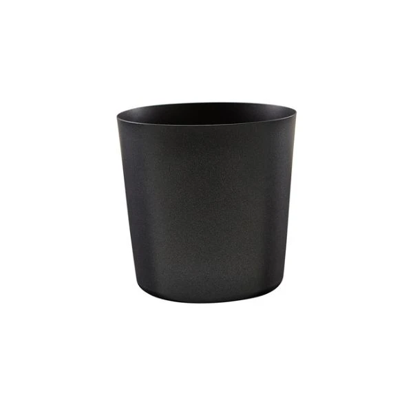 Servierbecher Metallic Schwarz von GenWare 8,5 x 8,5 cm SVC8MTBK by Genware color Svart