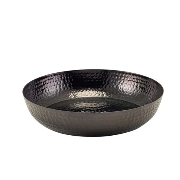 GenWare Schwarze gehämmerte Aluminiumplatte 44 cm SPH44BK by Genware color Svart