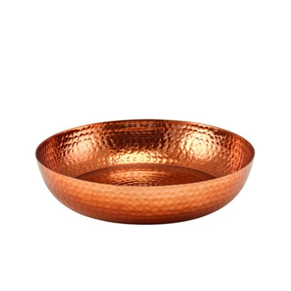 GenWare Gehämmertes Aluminium-Serviertablett Kupfer 31 cm SPH31C by Genware color Svart