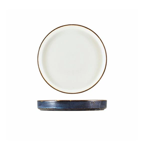 Genware Terra Aqua Blau Zweifarbiger Präsentationsteller 21cm PRT-PBL21 by Genware color Svart