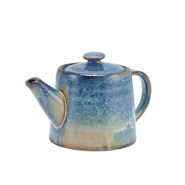 Terra Aqua Blau Teekanne 50cl/17.6oz Genware TP-PBL50 by Genware color Svart