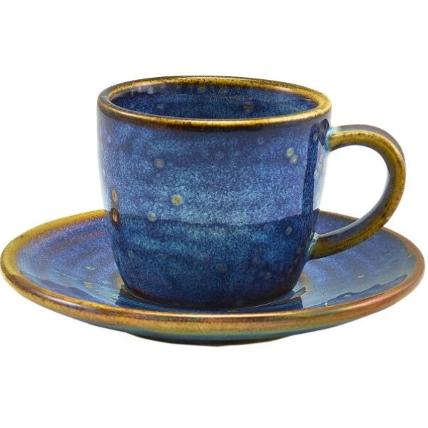 Terra Aqua Blau Untertasse 11,5 cm Genware SCR-PBL11 by Genware color Svart