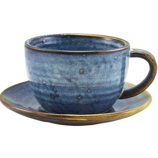 Terra Aqua Blau Untertasse 14,5 cm Genware SCR-PBL14 by Genware color Svart