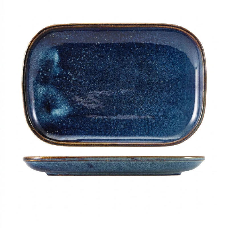 Genware Terra Aqua Blau Rechteckiger Teller 29 x 19,5 cm RP-PBL29 by Genware color Svart