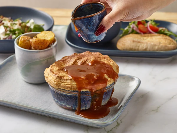Terra Aqua Blau Runde Tarteform 13,6 cm - Genware PD-PBL14 by Genware color Svart