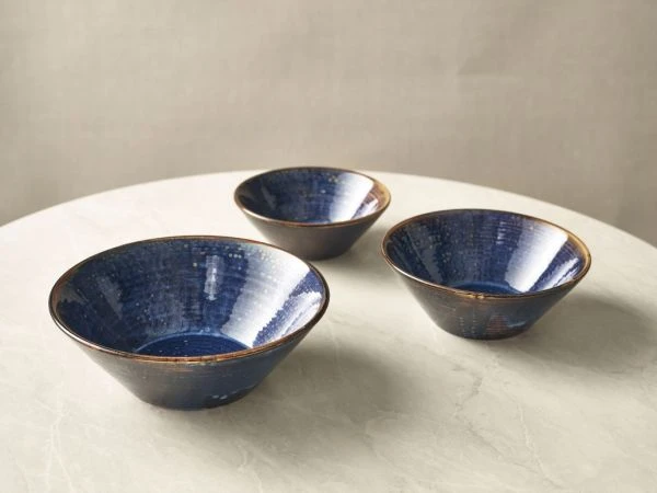 Terra Aqua Blau Konische Schale 14cm Genware CN-PBL14 by Genware color Svart