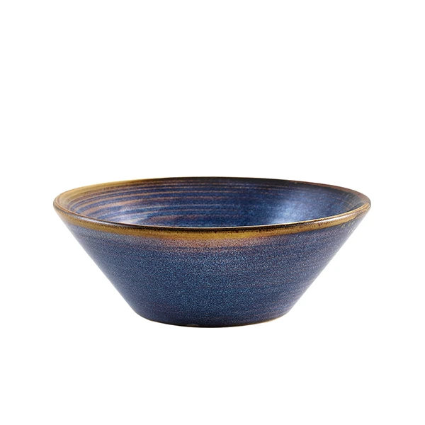 Terra Aqua Blau Konische Schale 14cm Genware CN-PBL14 by Genware color Svart