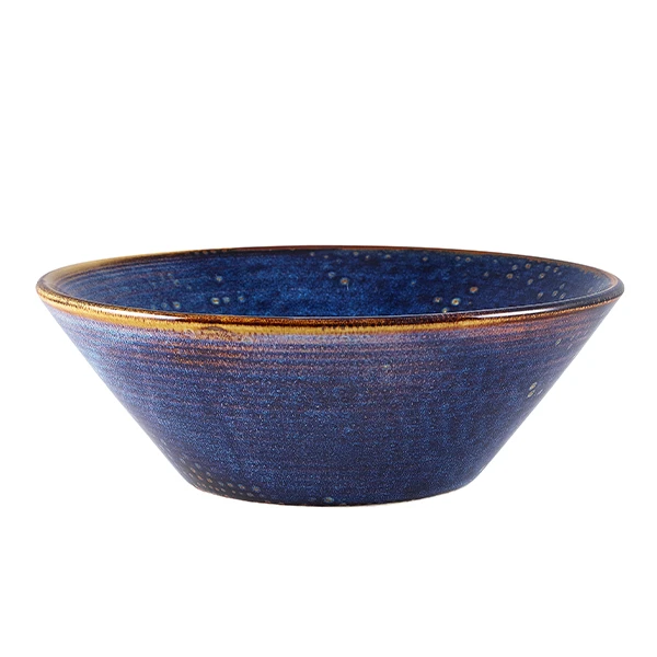 Terra Aqua Konische Schale 19,5 cm Blau Genware CN-PBL19 by Genware color Svart