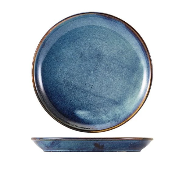 Terra Aqua Blau Coupe-Teller 27,5 cm Genware CP-PBL27 by Genware color Svart