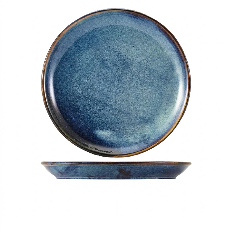 Genware Terra Aqua Blau Coupeteller 30,5 cm CP-PBL30 by Genware color Svart