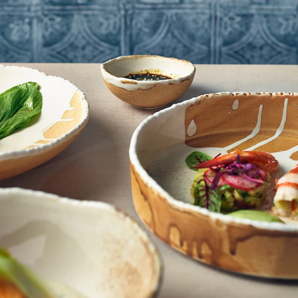 Terra Roko Sand Präsentationsteller 21cm Genware PR-RKS21 by Genware color Svart