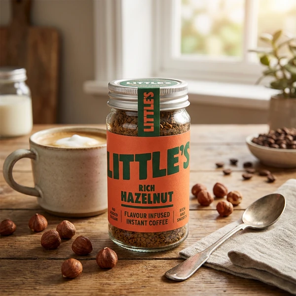 Instant-Kaffee mit Haselnussgeschmack 50g Littles 71079211 by Littles color Svart