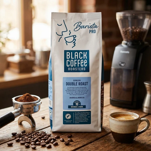 BCR PRO Double Roast Espresso Ganze Kaffeebohnen 1 kg 404101001 by Black Coffee Roaster color Svart