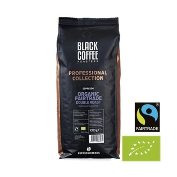 BCR PRO Double Roast Organic Fair Espresso 1 kg Bio 404101501 by Black Coffee Roaster color Svart