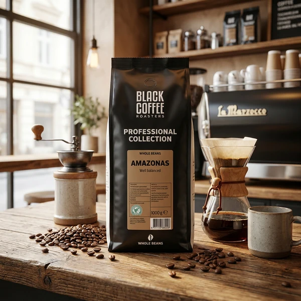 Black Coffee Roasters PRO Amazonas 1kg Ganze Bohnen 404103101 by Black Coffee Roaster color Svart