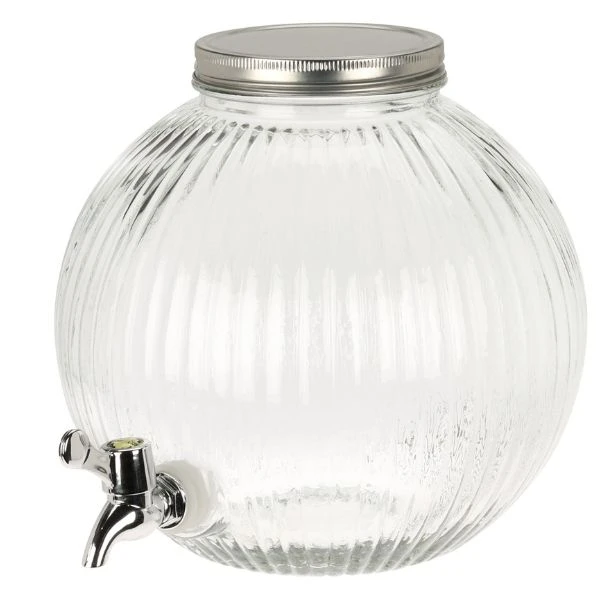 Getränkeautomat Glas 5,5L CD1200180 by Koop color Helder
