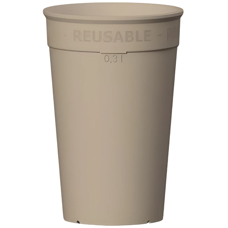 Kaffeebecher To-Go 30 cl – Mokkafarben 400201-PP MOCCA by GLASS4EVER color Svart
