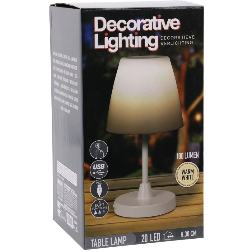 LED-Tischlampe Ø13 x H30 cm C46000510 by Koop color Vit