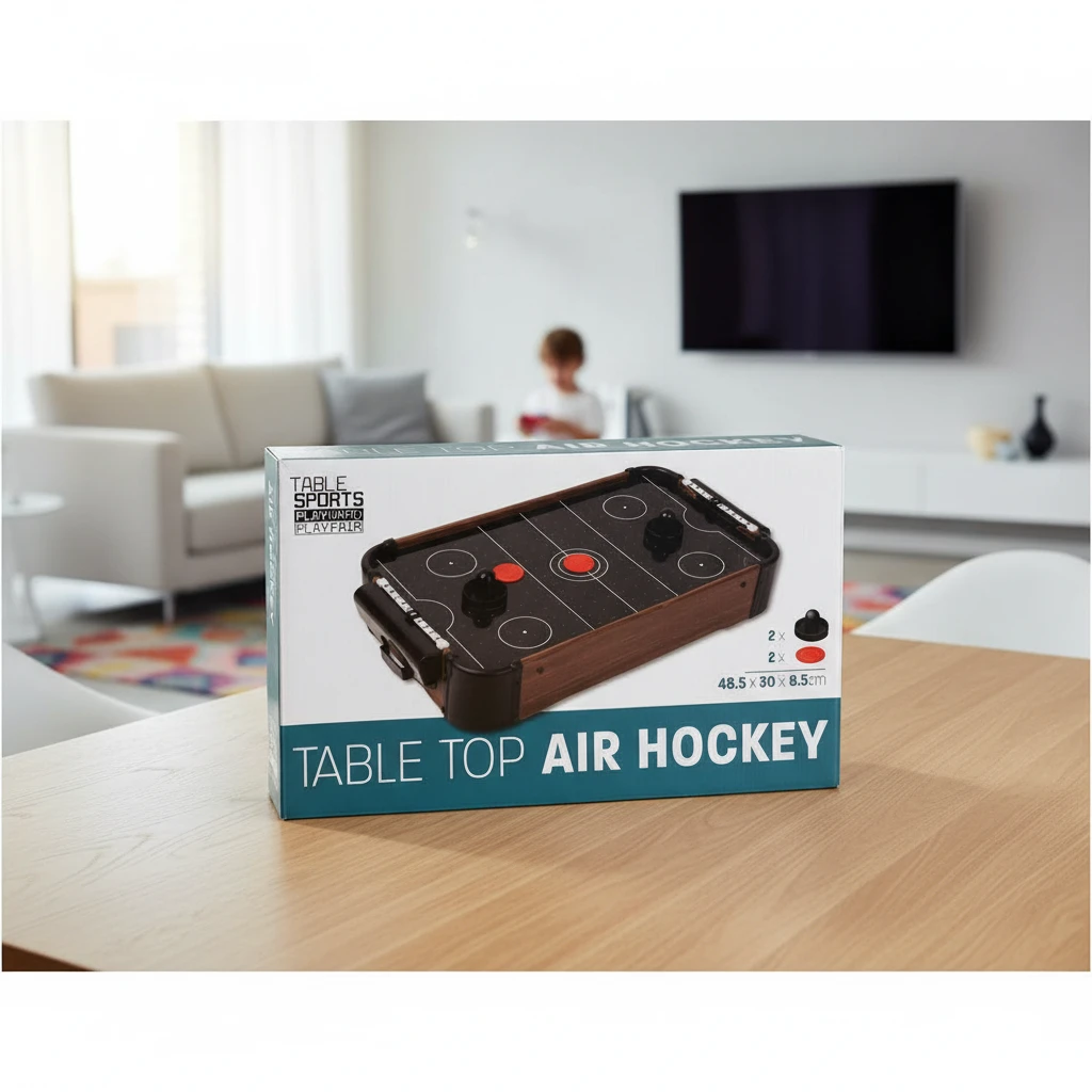 Airhockey-Tisch 485x300x85mm 497200200 by Koop color Svart