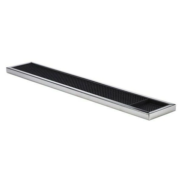 Beaumont Deluxe Barmatte 8x58 – Schwarzer Gummi mit Edelstahlrahmen BTBL3626 by Beaumont color Svart