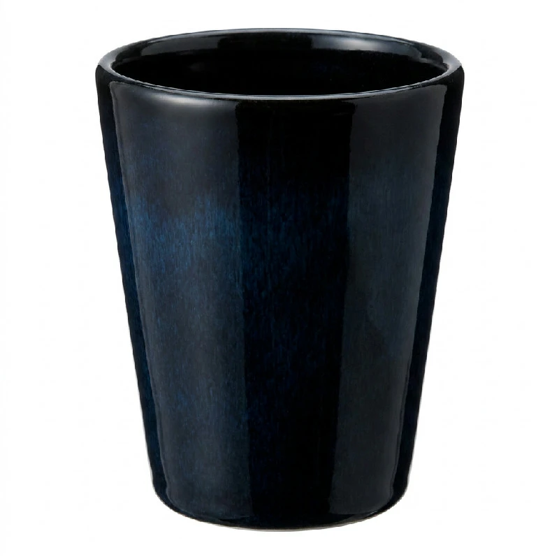 Becher ohne Henkel Ø 10 cm – Blaues Steinzeug 5010951 by stentøj color Blauw