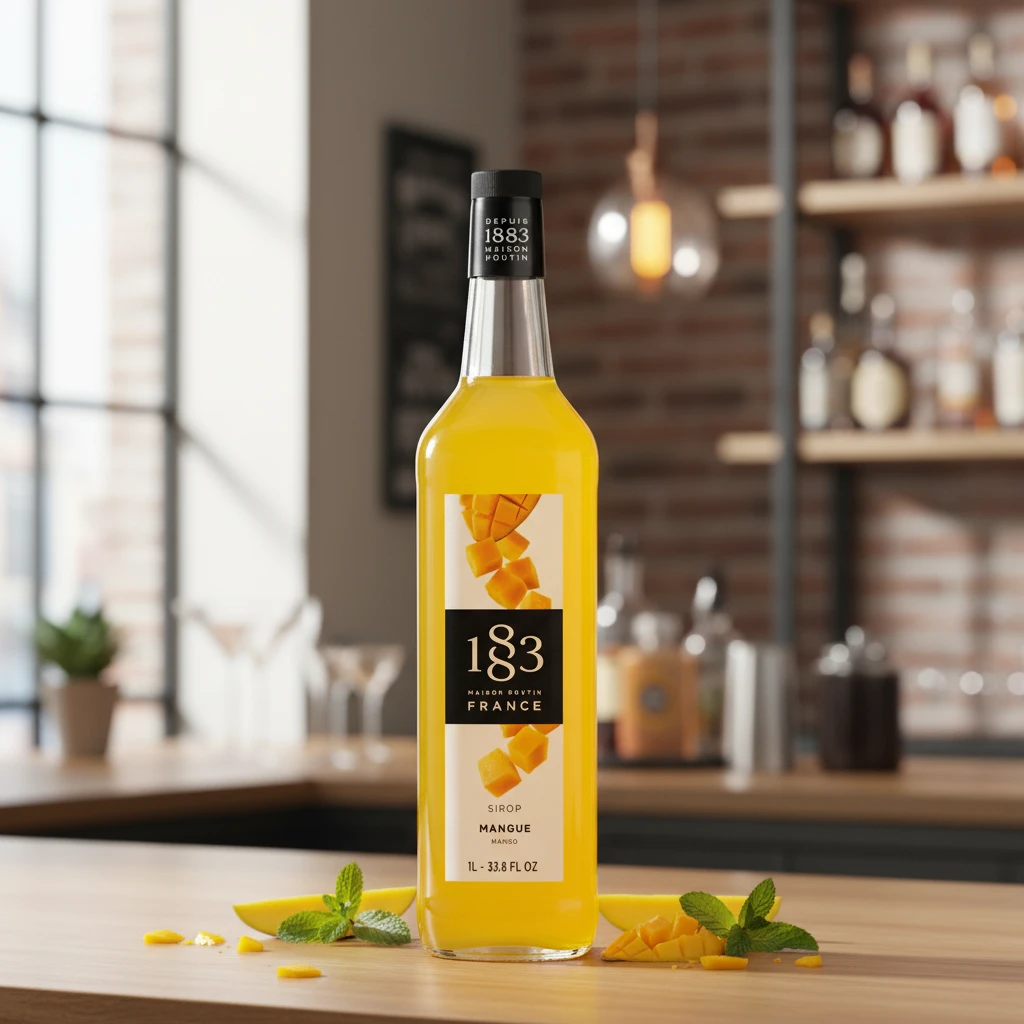 1883 Mango Sirup 100 cl 17-2033 by 1883 color Svart