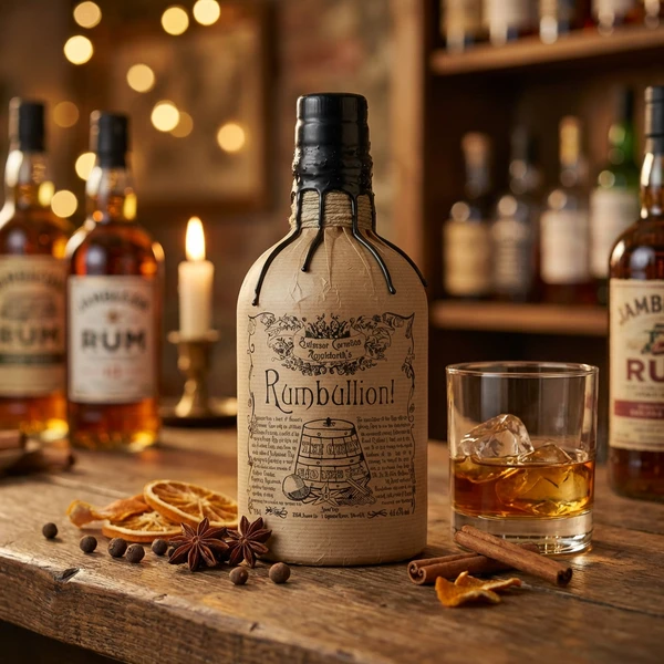 Rumbullion! Spiced Rum 70 cl 54109 by PROFCORNEL color Svart