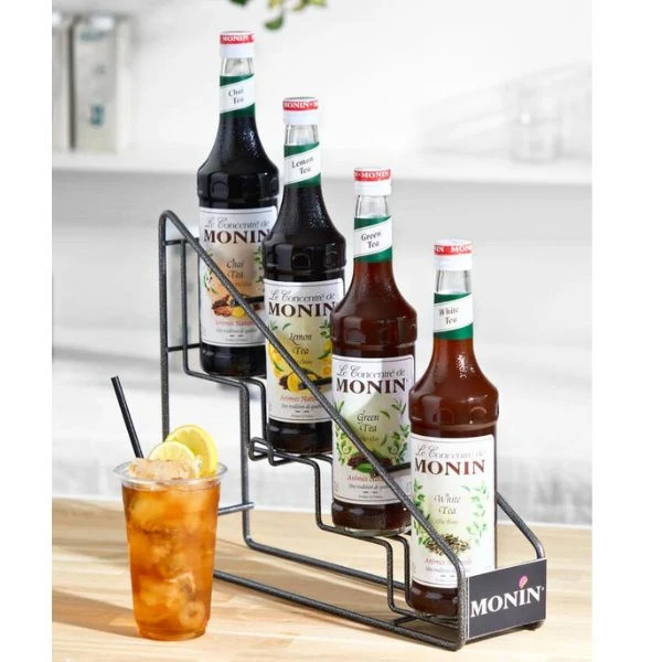 Monin Display Rack – Sirupständer für 4 Flaschen 100024 by MONIN color Gråmetall