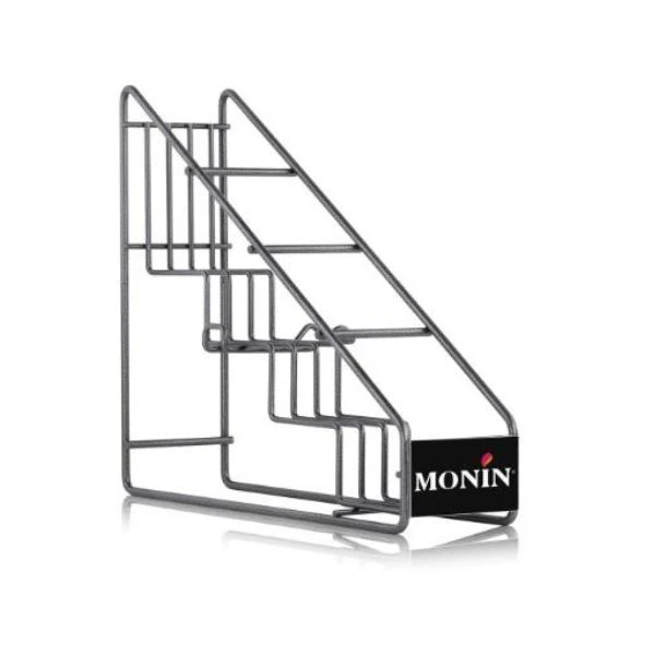 Monin Display Rack – Sirupständer für 4 Flaschen 100024 by MONIN color Gråmetall