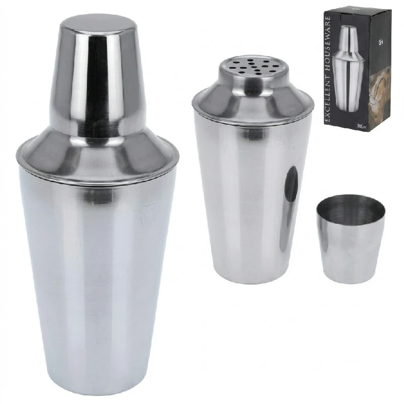 Cocktail-Shaker 500 ml Edelstahl 2017174 by Koop color Silver