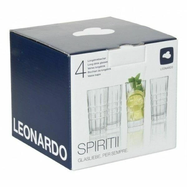 Leonardo Spiritii Wassergläser 260 ml – 4er-Set 6402  color Svart