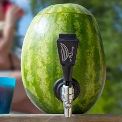 So machst du einen Getränkespender aus einer Wassermelone