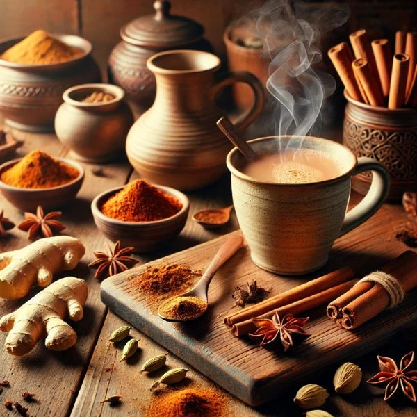 Gewürze im Chai Tee